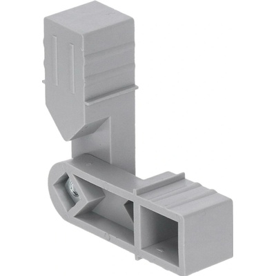 Plastová spojka - stavitelný rohový kus s úhlem až 270°, vhodný do profilu velikosti 20x20x1.5 mm