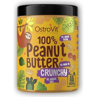 Ostrovit Peanut Butter Crunchy arašidové maslo chrumkavé 1000 g