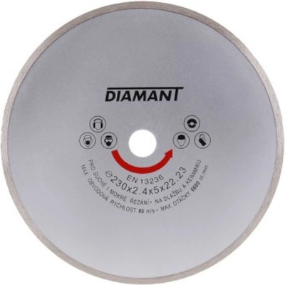 kotúč diamantový 230mm DIAMANT plný