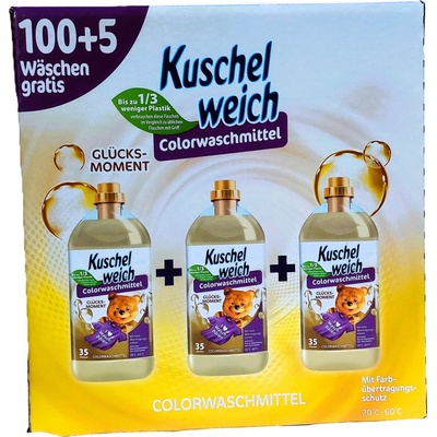 Kuschelweich Glücksmoment prací gel 3 x 1,925 l 105 PD