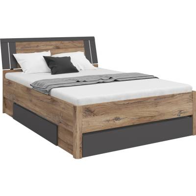 BRW Saturn tmavý dub Flagstaff / grafit L141-LOZ3S/140