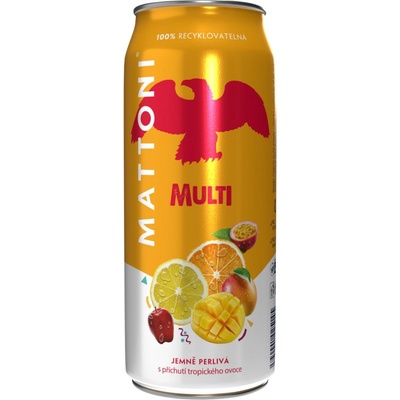 Mattoni multi jemně perlivá plech 24 x 0,5 l