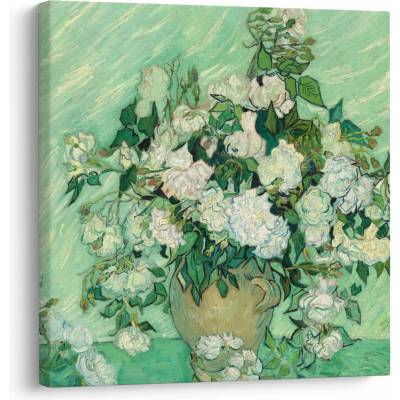 Obraz - Vincent van Gogh, Roses, reprodukcia, jednodielne 50x50 cm