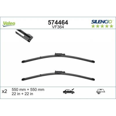 Valeo Silencio Flat Blade set 550+550 mm VA 574464