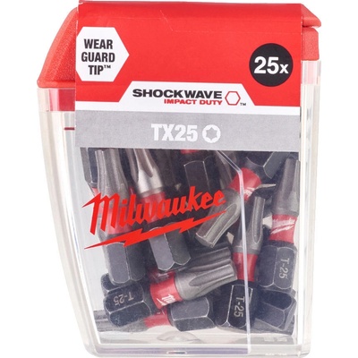 Sada bitov Milwaukee Shockwave TX25 25mm 25ks