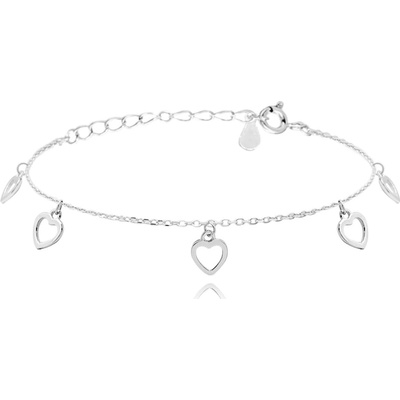 Minet stříbrný Love se srdíčky JMAS0069SB16
