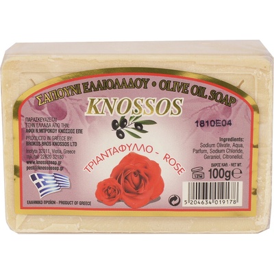 Knossos Olivové mýdlo růže 100 g
