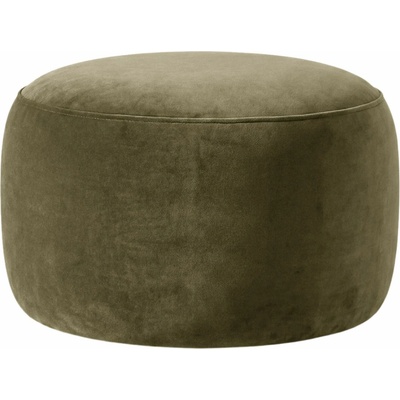 Micadoni Zelená sametová podnožka Amalta ⌀56 cm