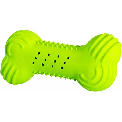 HipHop Dog Chrastící kost přírodní guma 11 cm