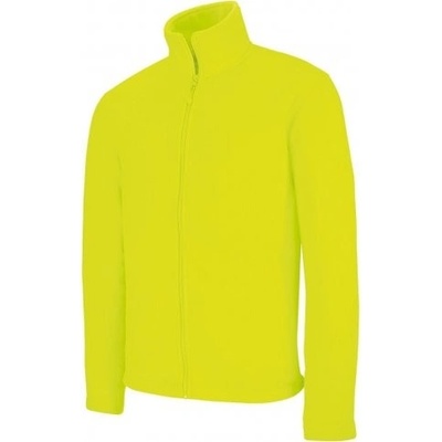 Cotton pánska fleecová mikina Kariban K911 FALCO Fluorescenčná Žltá