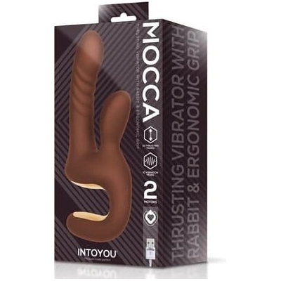 InToYou Mocca Thrusting Rabbit Vibrator with Ergonomic Grip