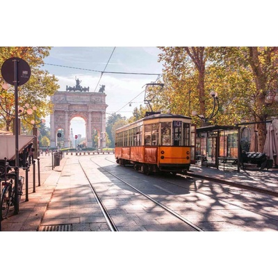 Dimex MS-5-1238 Vliesová fototapeta Vintage tramvaj rozměry 375 x 250 cm