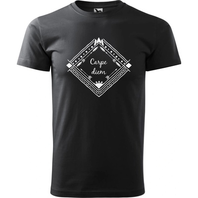 Dobrý Triko pánské tričko Carpe diem Ebony grey – Hledejceny.cz