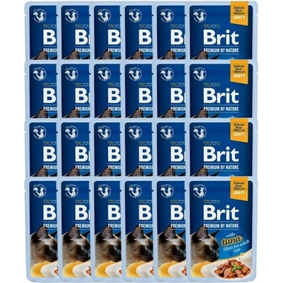 BRIT Premium Cat Fillets in Gravy krmivo s tuniakom v omáčke 24 x 85 g