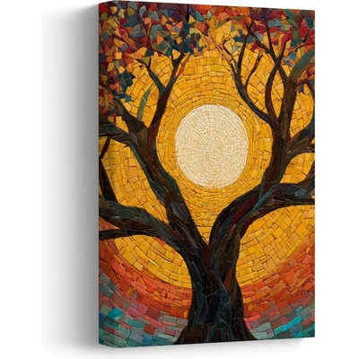Obraz - Slnko v korune stromu života, jednodielny 20x30 cm