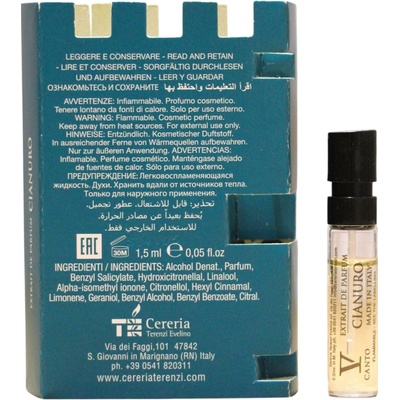 V Canto Cianuro parfum unisex 1,5 ml vzorka