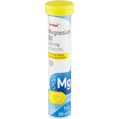 Dr.Max Magnesium B6 250 mg tbl eff citrón 20 ks