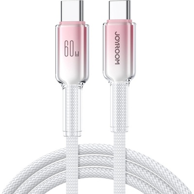 Joyroom S-A42 Crystal-Clear Series 60W USB-C - USB-C 1,2m bílý