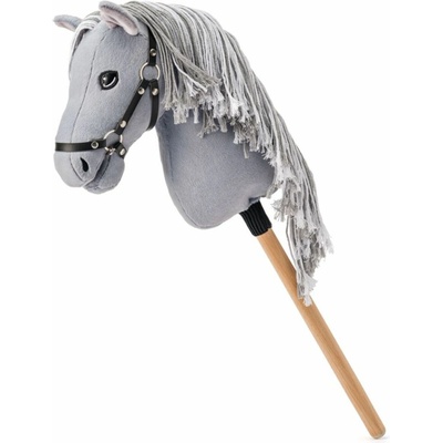 Hobby horse Apollo Olymptoy šedý kôň na tyči povrázková hriva