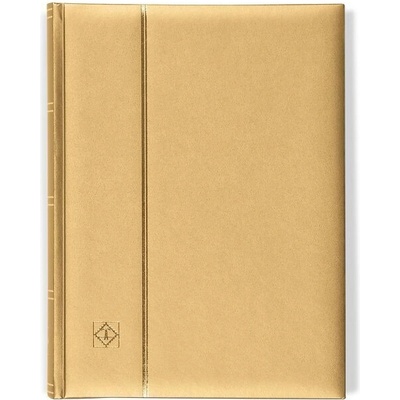 Leuchtturm Zásobník na známky COMFORT "Metalic Edition", černé listy, 64 stran ZLATÁ