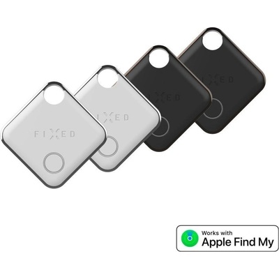 FIXED Tag Find My (4ks) černý+bílý FIXTAG-4PACK-BKWH