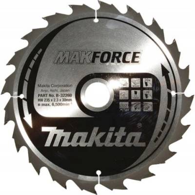 MAKITA Řezný kotouč na dřevo 235x30mm 20Z Makforce B-32269
