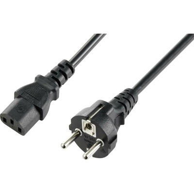 Sygonix černá 2.50 m spirálový kabel SY-5243880