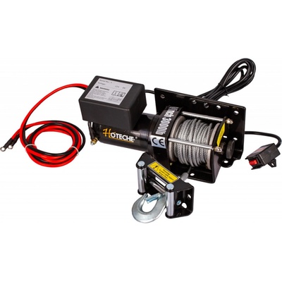 Elektrický lanový naviják 1000 W/12 V, max. zatížení 1361 kg - HT690008