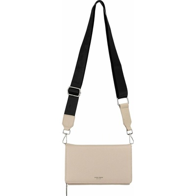 Dámska crossbody koženková kabelka taupe
