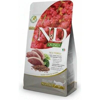 N&D cat QUINOA adult neutered duck broccoli&asparagus 5 kg