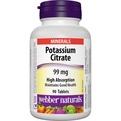 Webber Naturals Potassium Citrate 99 mg 90 tablet