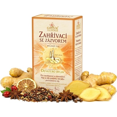 Grešík Zahřívací se zázvorem syp.Devatero bylin 50 g