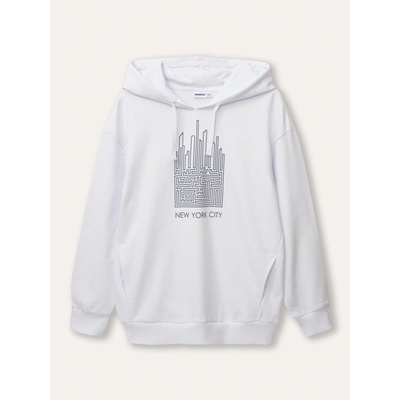 Winkiki Kids Wear Chlapecká mikina s kapucí New York City bílá
