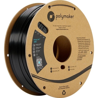 Polymaker PE01001 PolyLite ABS 1.75 mm 1000 g čierna
