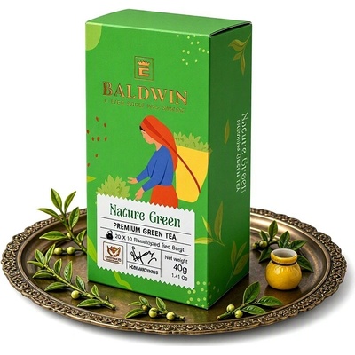 Ealdwin Nature Green zelený čaj 20 ks