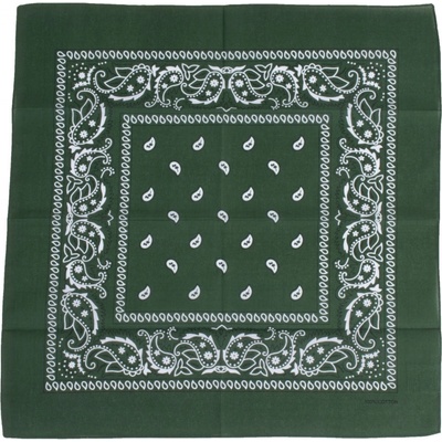 Bandana šátek zelená/bílá