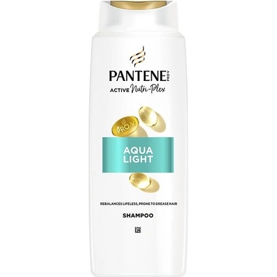 Pantene Pro V Active Nutri Plex Aqualight šampón 625ml na jemné vlasy so sklonom mastiť sa