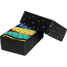 Meatfly dámske ponožky Stripes Dot Triple pack DARČEKOVÉ BALENIE