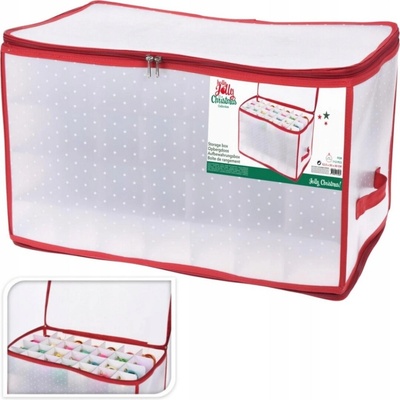 Úložný box na vianočné gule 52,5x30x30cm, 112 priehradiek