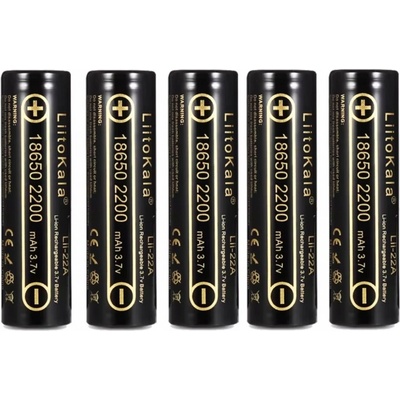 LiitoKala 18650 2200 mAh 5 ks