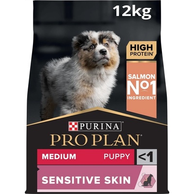 Pro Plan Medium Puppy Sensitive Skin losos 12 kg