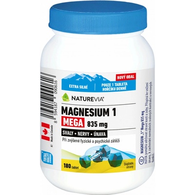 NatureVia Magnesium 1 Mega 835mg 180 tablet