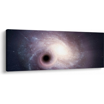 Obraz - Špirálna galaxia, jednodielne 100x40 cm