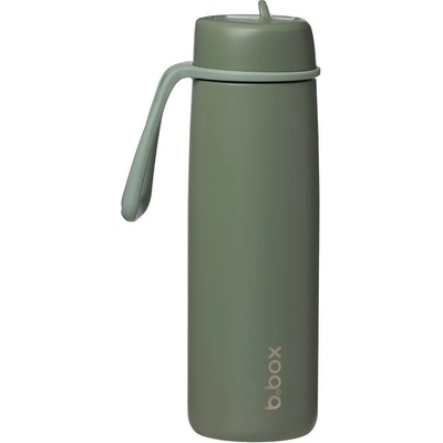 B.Box Nerezová termolahev s brčkem 690 ml olive