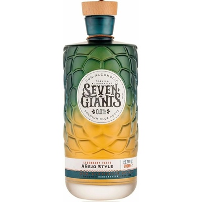 SEVEN GIANTS TEQUILA REPOSADO AL.FREE.0,0% 0,7 l (holá láhev)
