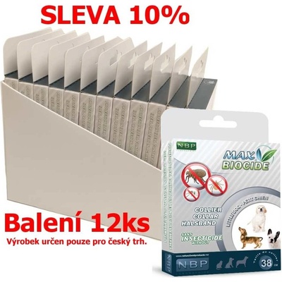 Max Biocide Antiparazitný obojok 38 cm