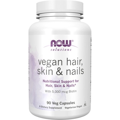 NOW Foods NOW Vegan Hair Skin & Nails 90 rostlinných kapsúl