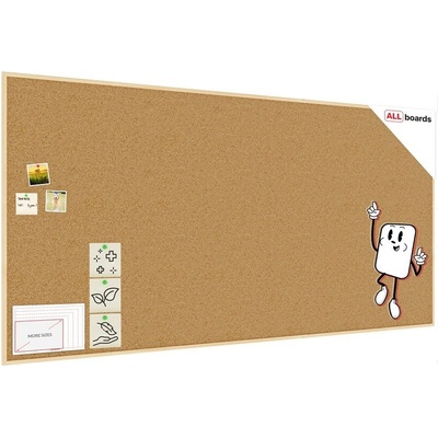Allboards TK2412D Korková nástěnka 240 x 120 cm NATURAL