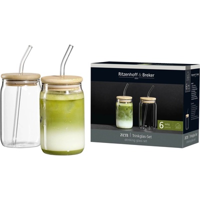 Zen Ritzenhoff & Breker 2 sklenic s brčkem 400 ml