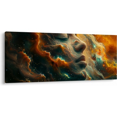 Obraz - Tvár vo vesmíre, jednodielne 120x50 cm
